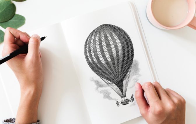 Balloon drawing. Photo by rawpixel on Unsplash