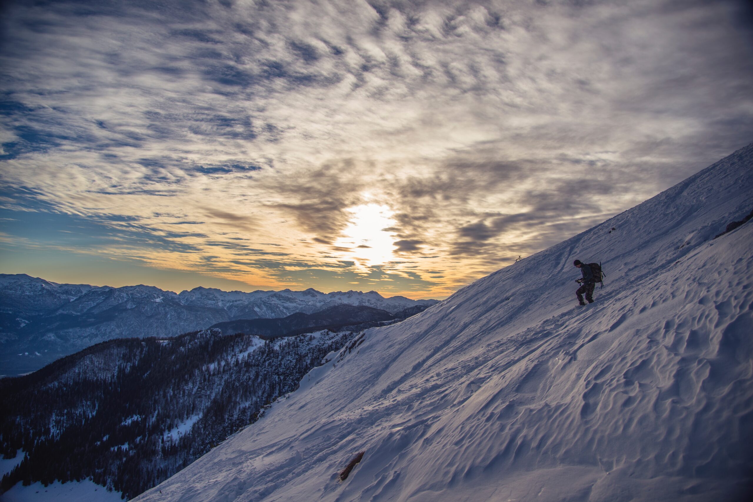 Snowy mountain. Photo by Ales Krivec on Unsplash