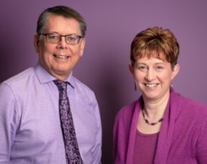 Mark Mansley, CIO, Faith Ward, CRIO, Brunel Pension Partnership. Photo by Rebecca Faith Photography