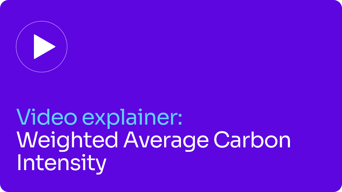 Video explainer: Weighted average carbon intensity